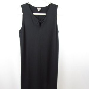 J.Jill Black Stretch LBD Sleeveless Dress M Pet